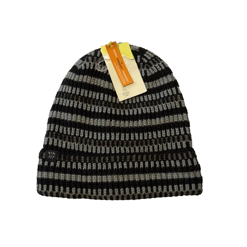 All in Motion NWT Fleece Lined‎ Stripe Winter Beanie OS Moisture Wicking Warm